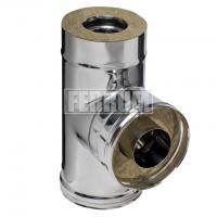 Сэндвич тройник 90° Ferrum из нержавеющей стали d150х210